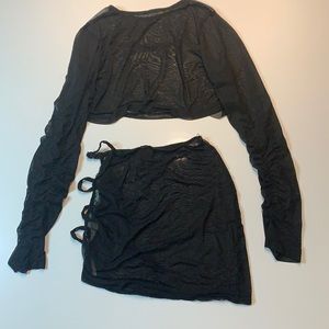Mesh Two Piece Costume Wear